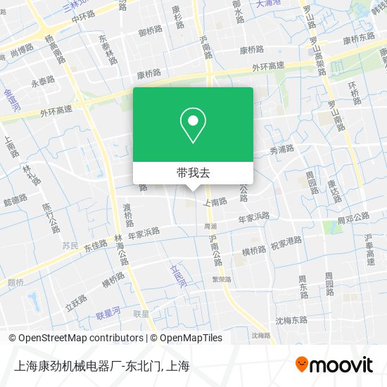 上海康劲机械电器厂-东北门地图