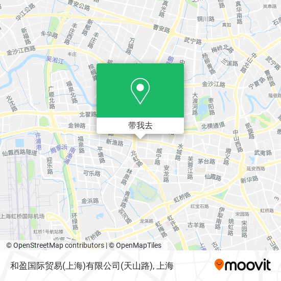 和盈国际贸易(上海)有限公司(天山路)地图