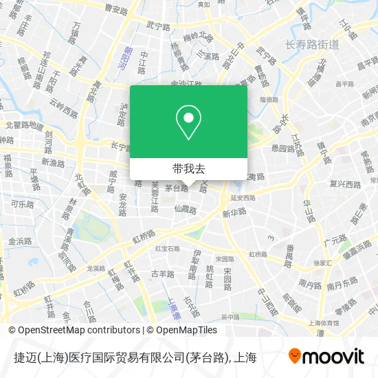 捷迈(上海)医疗国际贸易有限公司(茅台路)地图