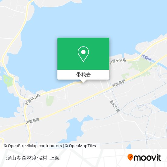 淀山湖森林度假村地图