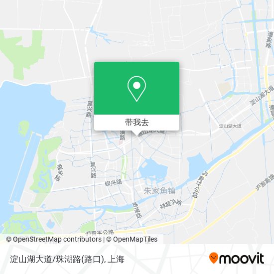 淀山湖大道/珠湖路(路口)地图