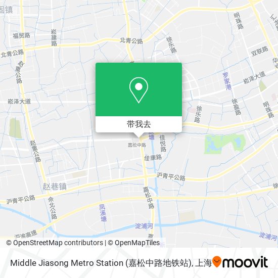 Middle Jiasong Metro Station (嘉松中路地铁站)地图