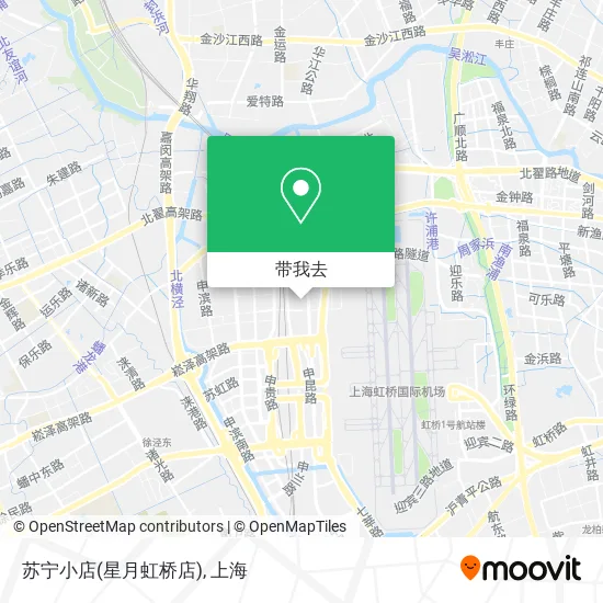 苏宁小店(星月虹桥店)地图