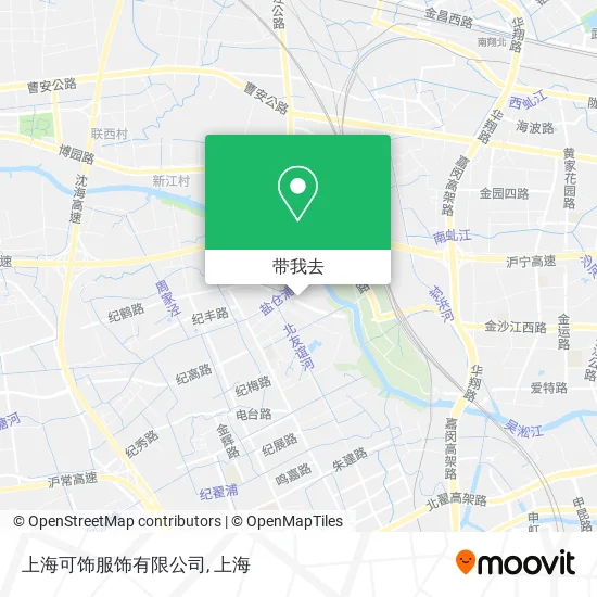上海可饰服饰有限公司地图