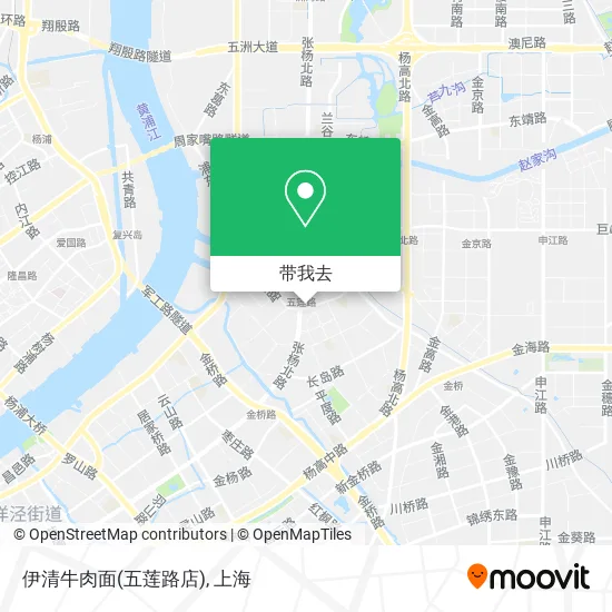 伊清牛肉面(五莲路店)地图