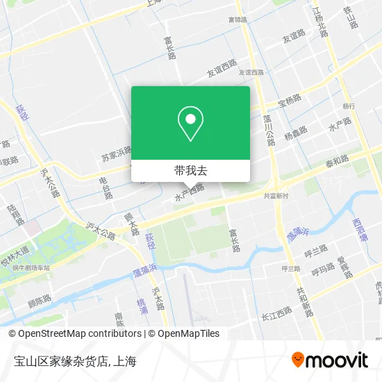 宝山区家缘杂货店地图