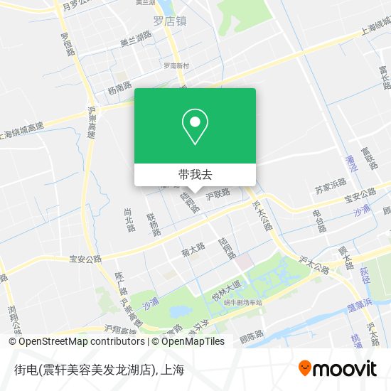 街电(震轩美容美发龙湖店)地图