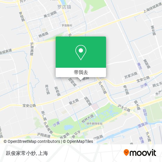 跃俊家常小炒地图