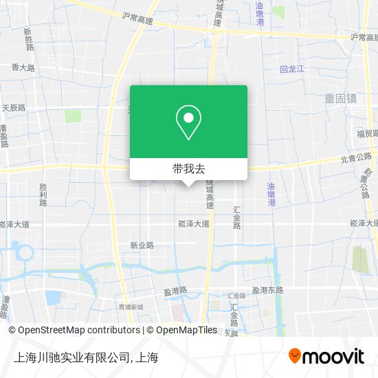 上海川驰实业有限公司地图