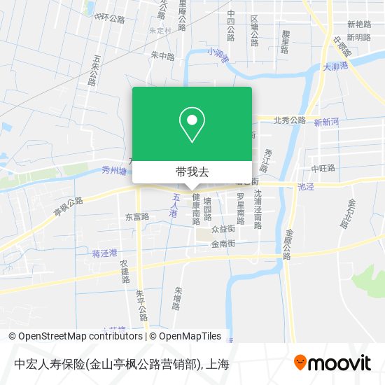 中宏人寿保险(金山亭枫公路营销部)地图