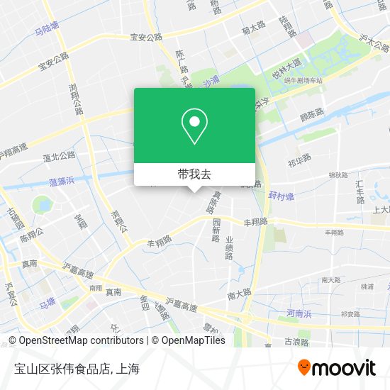 宝山区张伟食品店地图