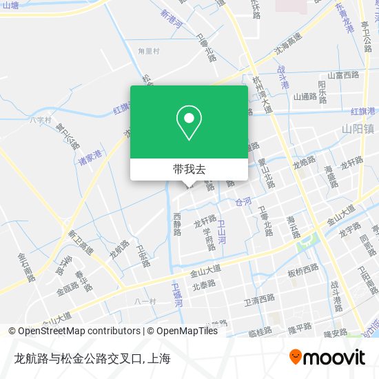 龙航路与松金公路交叉口地图