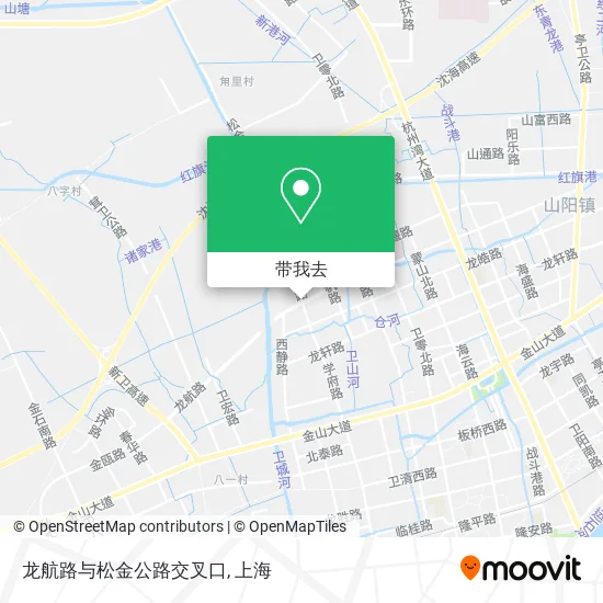 龙航路与松金公路交叉口地图