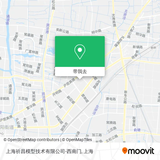 上海祈昌模型技术有限公司-西南门地图