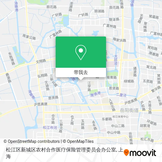 松江区新城区农村合作医疗保险管理委员会办公室地图