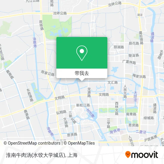 淮南牛肉汤(水饺大学城店)地图