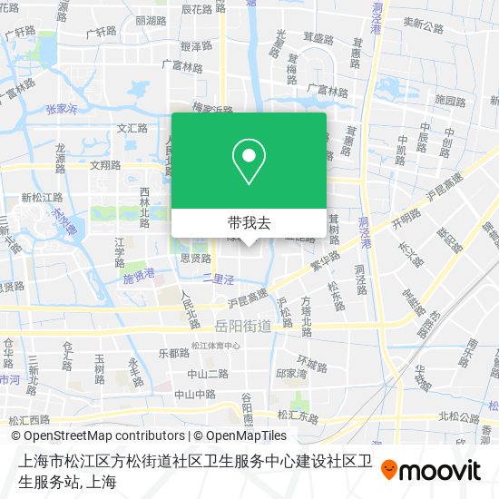 上海市松江区方松街道社区卫生服务中心建设社区卫生服务站地图