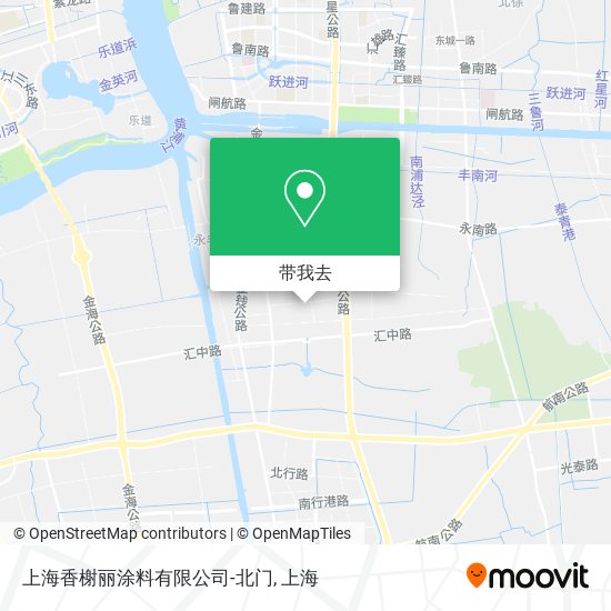 上海香榭丽涂料有限公司-北门地图