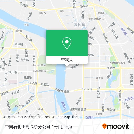 中国石化上海高桥分公司-1号门地图
