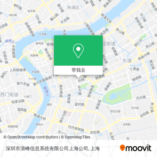 深圳市浪峰信息系统有限公司上海公司地图