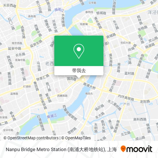 Nanpu Bridge Metro Station (南浦大桥地铁站)地图