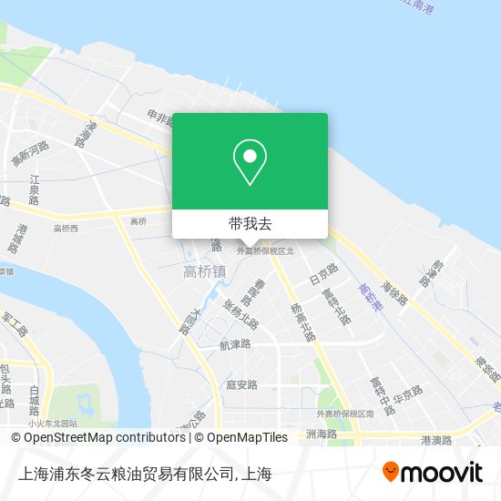 上海浦东冬云粮油贸易有限公司地图