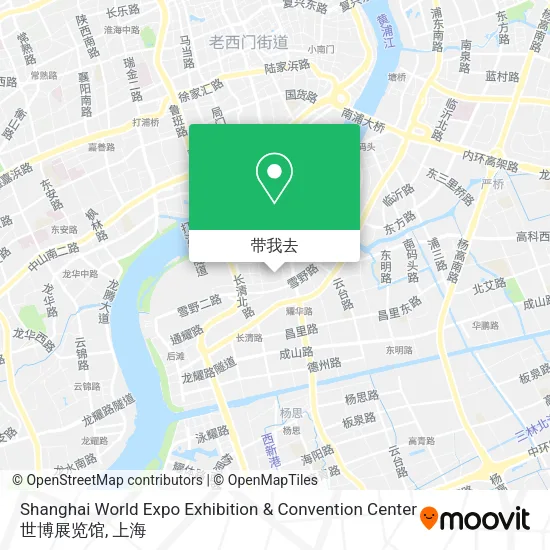 Shanghai World Expo Exhibition & Convention Center 世博展览馆地图
