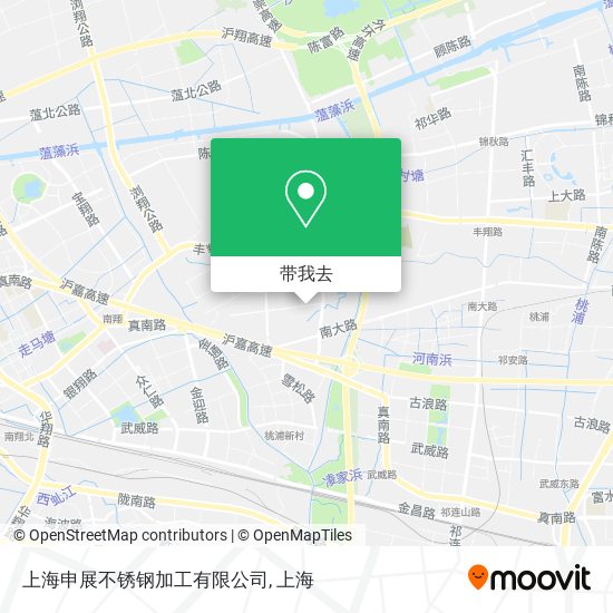 上海申展不锈钢加工有限公司地图