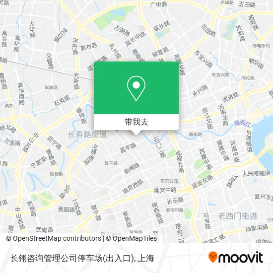 长翎咨询管理公司停车场(出入口)地图