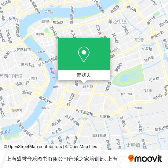 上海盛誉音乐图书有限公司音乐之家培训部地图