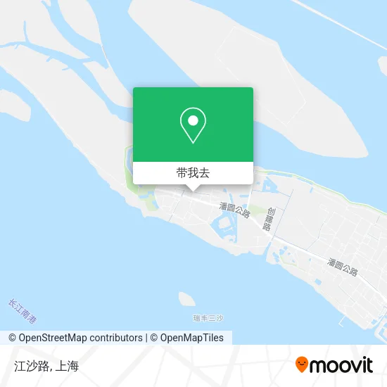 江沙路地图