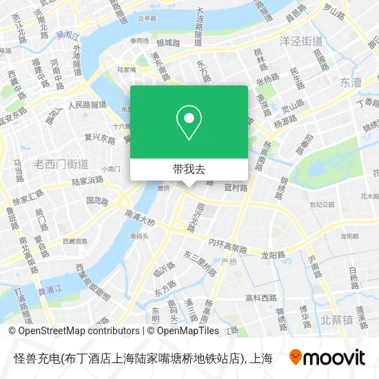怪兽充电(布丁酒店上海陆家嘴塘桥地铁站店)地图