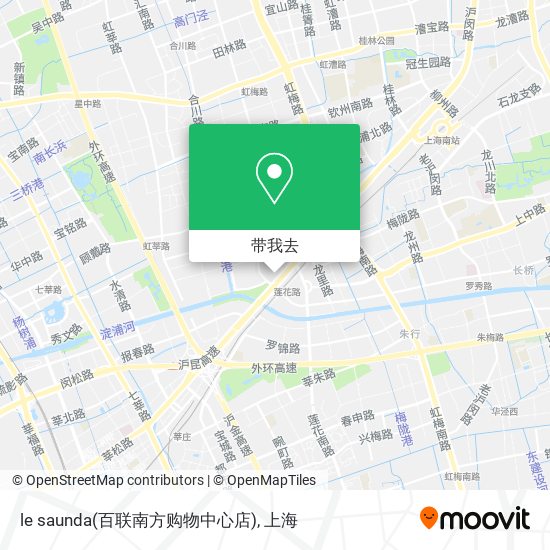 le saunda(百联南方购物中心店)地图