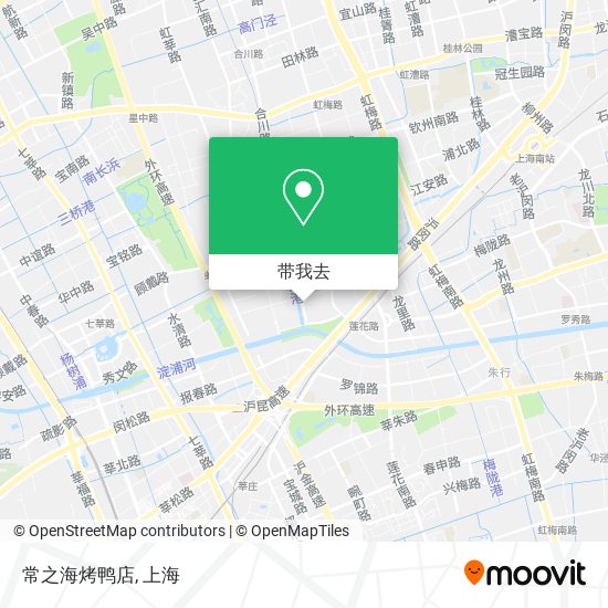 常之海烤鸭店地图