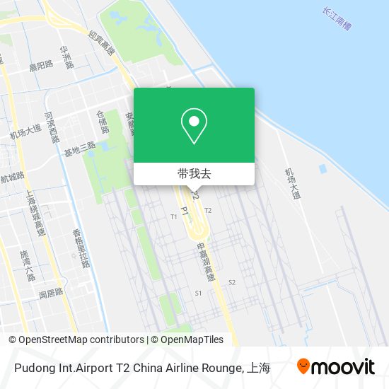 Pudong Int.Airport T2 China Airline Rounge地图