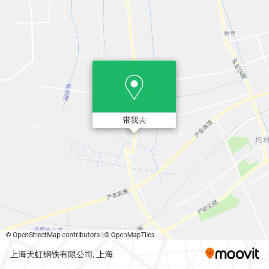 上海天虹钢铁有限公司地图