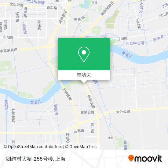 团结村大桥-255号楼地图