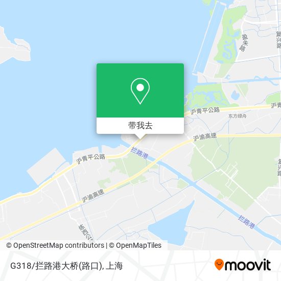 G318/拦路港大桥(路口)地图