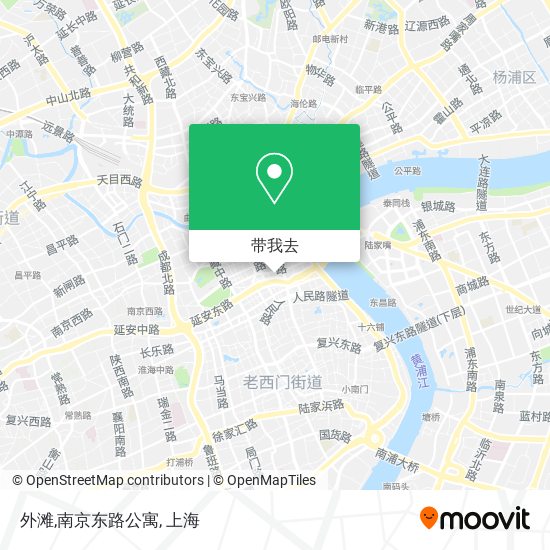 外滩,南京东路公寓地图