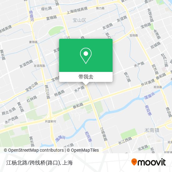 江杨北路/跨线桥(路口)地图