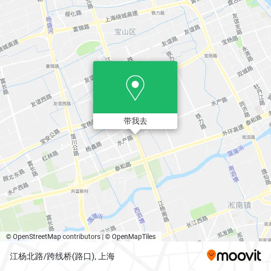 江杨北路/跨线桥(路口)地图