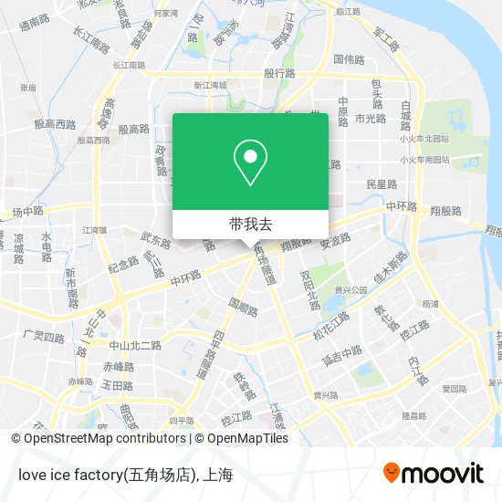 love ice factory(五角场店)地图