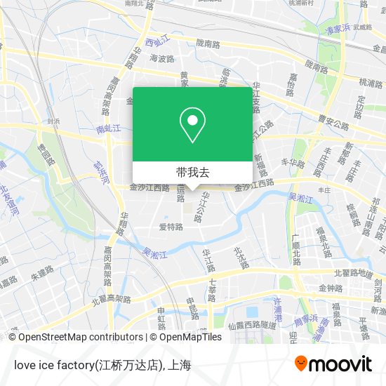 love ice factory(江桥万达店)地图