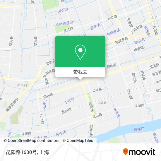昆阳路1600号地图