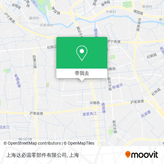 上海达必温零部件有限公司地图