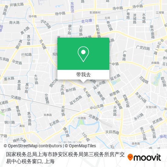 国家税务总局上海市静安区税务局第三税务所房产交易中心税务窗口地图
