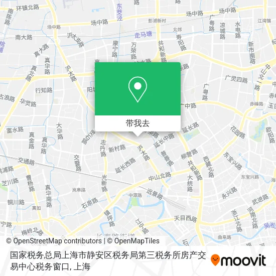 国家税务总局上海市静安区税务局第三税务所房产交易中心税务窗口地图