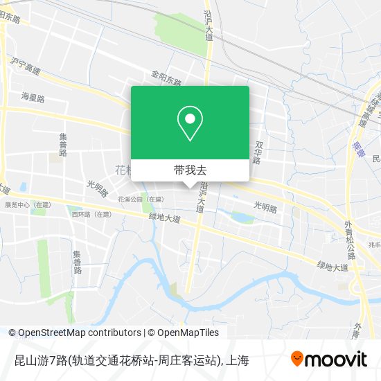 昆山游7路(轨道交通花桥站-周庄客运站)地图