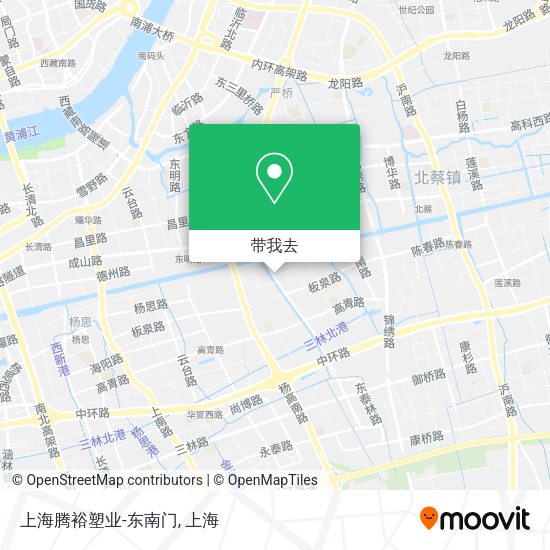 上海腾裕塑业-东南门地图