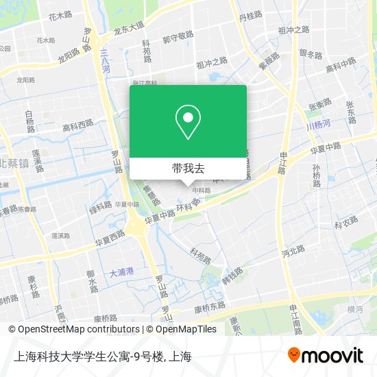 上海科技大学学生公寓-9号楼地图